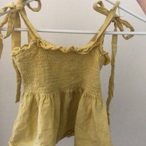 Yellow shein tank top